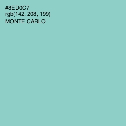 #8ED0C7 - Monte Carlo Color Image