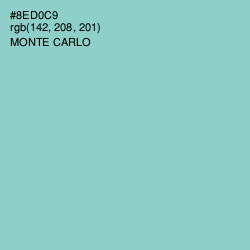 #8ED0C9 - Monte Carlo Color Image