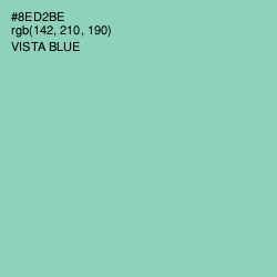 #8ED2BE - Vista Blue Color Image