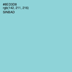 #8ED3D8 - Sinbad Color Image