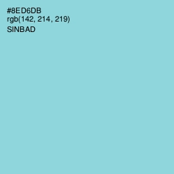 #8ED6DB - Sinbad Color Image