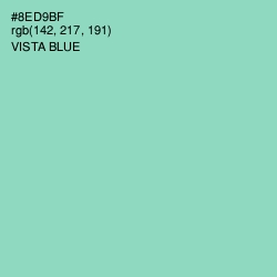 #8ED9BF - Vista Blue Color Image