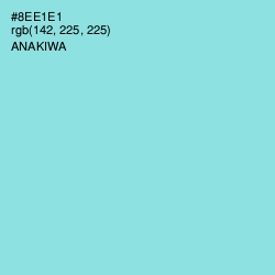#8EE1E1 - Anakiwa Color Image