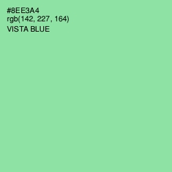 #8EE3A4 - Vista Blue Color Image