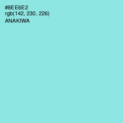 #8EE6E2 - Anakiwa Color Image