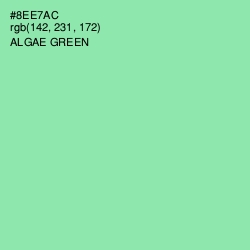 #8EE7AC - Algae Green Color Image