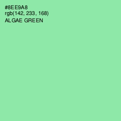 #8EE9A8 - Algae Green Color Image