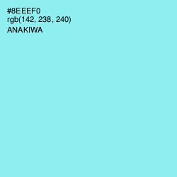 #8EEEF0 - Anakiwa Color Image