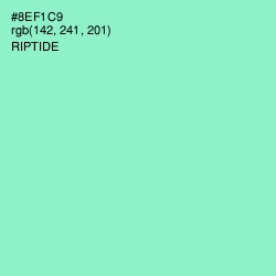 #8EF1C9 - Riptide Color Image