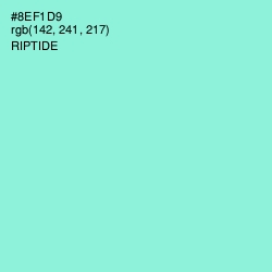 #8EF1D9 - Riptide Color Image