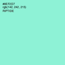 #8EF2D7 - Riptide Color Image