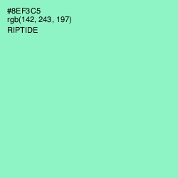 #8EF3C5 - Riptide Color Image