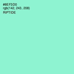 #8EF3D0 - Riptide Color Image