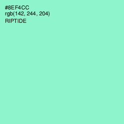 #8EF4CC - Riptide Color Image