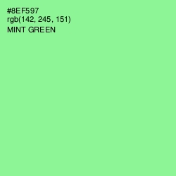 #8EF597 - Mint Green Color Image