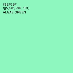 #8EF6BF - Algae Green Color Image