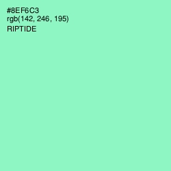 #8EF6C3 - Riptide Color Image