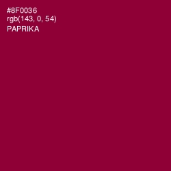 #8F0036 - Paprika Color Image
