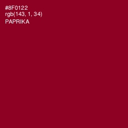 #8F0122 - Paprika Color Image