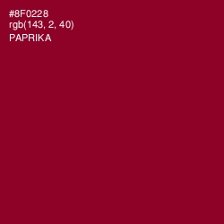 #8F0228 - Paprika Color Image