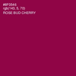 #8F0546 - Rose Bud Cherry Color Image
