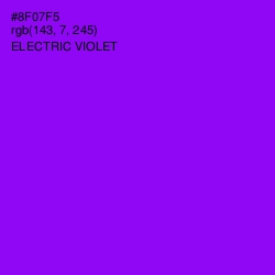 #8F07F5 - Electric Violet Color Image