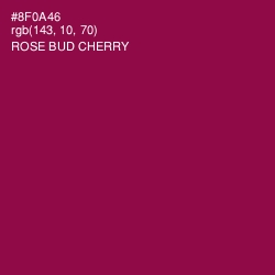 #8F0A46 - Rose Bud Cherry Color Image