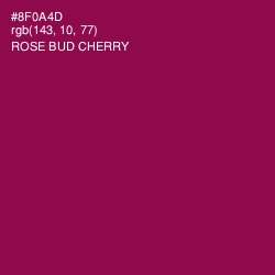 #8F0A4D - Rose Bud Cherry Color Image