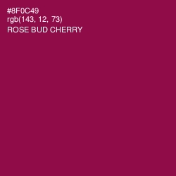 #8F0C49 - Rose Bud Cherry Color Image