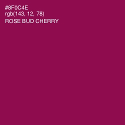#8F0C4E - Rose Bud Cherry Color Image