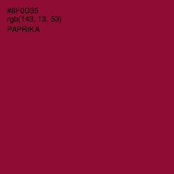 #8F0D35 - Paprika Color Image