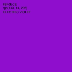 #8F0ECE - Electric Violet Color Image