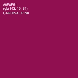 #8F0F51 - Cardinal Pink Color Image