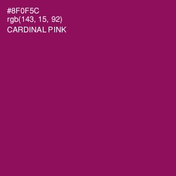 #8F0F5C - Cardinal Pink Color Image