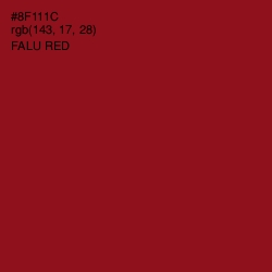 #8F111C - Falu Red Color Image