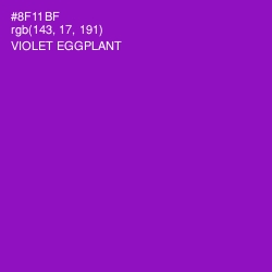 #8F11BF - Violet Eggplant Color Image