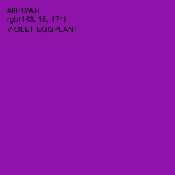 #8F12AB - Violet Eggplant Color Image