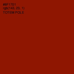 #8F1701 - Totem Pole Color Image