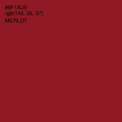 #8F1A25 - Merlot Color Image
