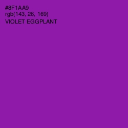 #8F1AA9 - Violet Eggplant Color Image