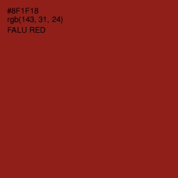 #8F1F18 - Falu Red Color Image