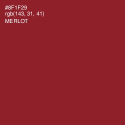 #8F1F29 - Merlot Color Image