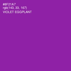 #8F21A7 - Violet Eggplant Color Image