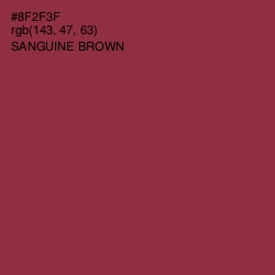 #8F2F3F - Sanguine Brown Color Image