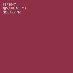 #8F3047 - Solid Pink Color Image