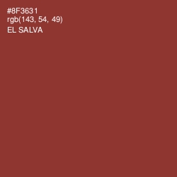 #8F3631 - El Salva Color Image