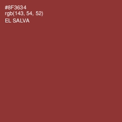 #8F3634 - El Salva Color Image