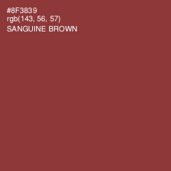 #8F3839 - Sanguine Brown Color Image