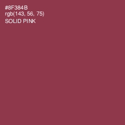#8F384B - Solid Pink Color Image