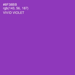 #8F38BB - Vivid Violet Color Image